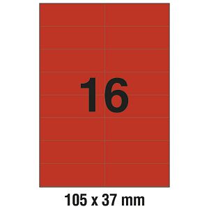 Etikete ILK 105x37 mm pk100L Zweckform 3452 crvene
