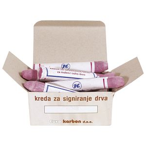 Kreda šumarska debela pk12 Karbon crvena