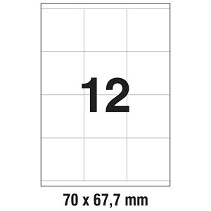 Etikete ILK  70x67,7 mm pk100L Zweckform 3661