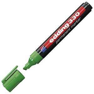 Marker permanentni 1-5 mm klinasti vrh Edding 330 zeleni