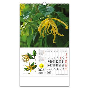 Kalendar "Ljekovito bilje" s rotacijskim krugom, spirala, Nikoprom