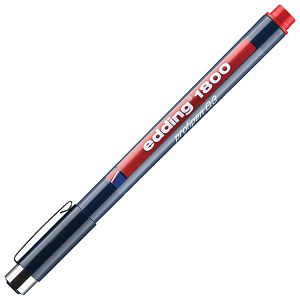 Flomaster za tehničko crtanje profipen 0,3mm Edding 1800 crveni