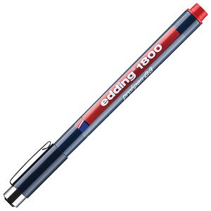 Flomaster za tehničko crtanje profipen 0,3 mm Edding 1800 crveni