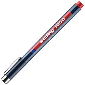 Flomaster za tehničko crtanje profipen 0,7 mm Edding 1800 crveni
