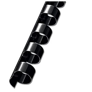 Spirala plastična fi-25 mm pk50 Fornax crna