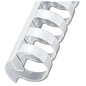 Spirala plastična fi-45 mm oval pk50 Fornax bijela