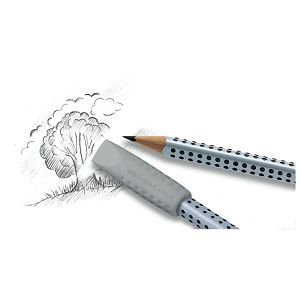 Olovka grafitna B Grip 2001 Faber-Castell 117001 srebrna