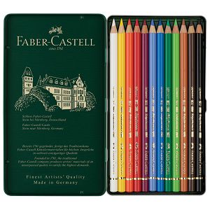 Boje drvene  12boja metalna kutija Polychromos Faber-Castell 110012