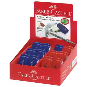 Gumica plastična Sleeve Mini Faber-Castell 182411 bijelo/sortirano