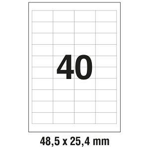 Etikete ILK  48,5x25,4 mm pk100L Zweckform 3657