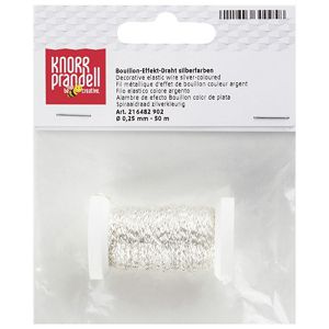 Žica ukrasna srebrna fi-0,25 mmx 50m-špula Knorr Prandell 21-6482902 blister