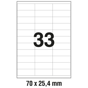 Etikete ILK  70x25,4 mm pk100L Zweckform 3421