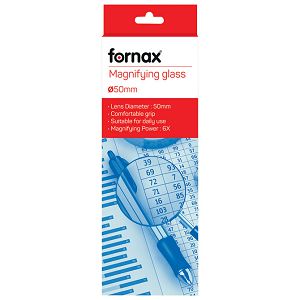 Povećalo 6x-fi 50 mm metalno Fornax crno-srebrno blister