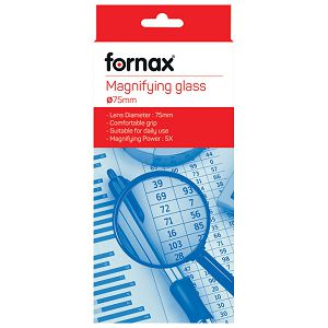 Povećalo 5x-fi 75mm pvc Fornax crno blister