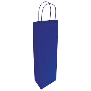 Vrećice ukrasne-boca natron 14x38x8 cm pletena ručka pk50 Duga tamnoplave