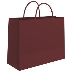 Vrećice ukrasne 24x16x7 cm sjajna plastifikacija Fornax bordo