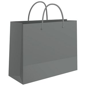 Vrećice ukrasne 50x37x12 cm sjajna plastifikacija Fornax srebrne