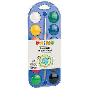 Boja vodena fi 30 mm 12boja+kist Primo 107A12A blister