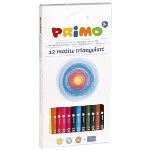 Boje drvene  12boja trokutaste Primo 515TRIS12 blister