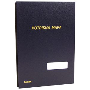 Mapa potpisna s prozorom 3007 Fornax tamno plava