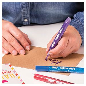 Ljepilo glitter glue 20g pk24 UHU L0180504 sortirano