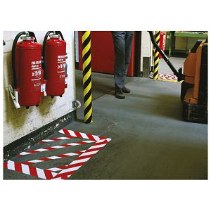 Traka za označavanje ljepljiva 50 mm/33m pvc Tesa 60760-92 bijelo-crvena