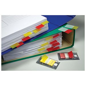 Zastavica 25x43 mm 50L Global Notes 7728-74 crveno-prozirna blister
