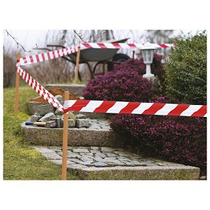 Traka za označavanje 80 mm/100m polietilen Tesa 58137 bijelo-crvena