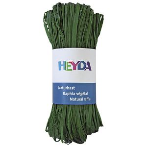 Rafija prirodna 50g Heyda 20-48877 97 tamno zelena