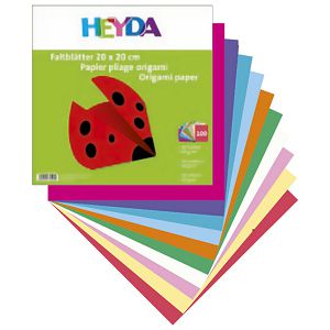 Papir Origami 10x10 cm 60g pk100 Heyda 20-48755 10