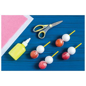 Ukras od stiropora 10 cm kuglica pk5 Knorr Prandell 21-6760104 bijeli