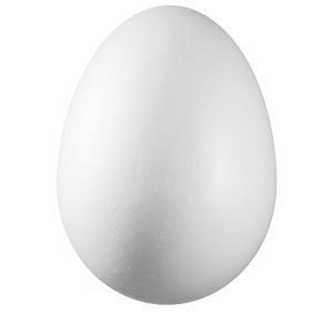 Ukras od stiropora  6 cm jaje pk10 Knorr Prandell 21-6768024 bijeli