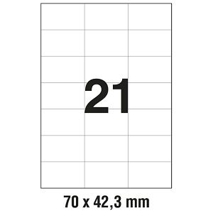 Etikete ILK  70x42,3 mm pk100L Zweckform 3652