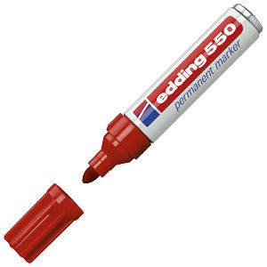 Marker permanentni 3-4 mm Edding 550 crveni