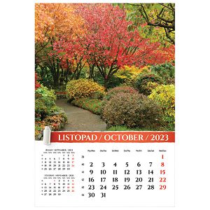 Kalendar "Vrtovi 2025" 13 listova, spirala