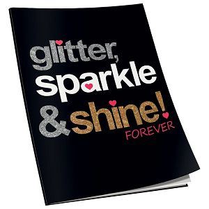 Teka meki uvez A5 crte 40L 80g glitter Connect sortirani motivi