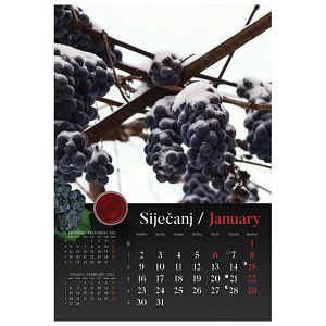 Kalendar "Vino i vinogorja 2023" 13 listova, spirala!! - rasprodaja