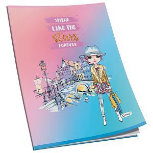 Teka meki uvez A4 čista 40L 80g glitter Connect sortirani motivi