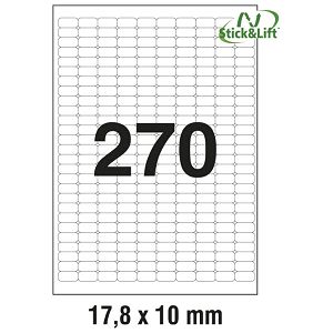 Etikete ILK  17,8x10 mm odljepljive pk25L Zweckform L4730REV-25