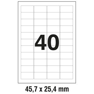 Etikete LK  45,7x25,4mm polyester pk25L Zweckform L4770-25 prozirne
