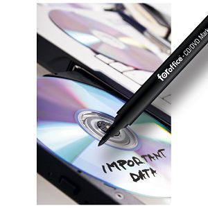 Marker za CD/DVD 1 mm FORoffice crni