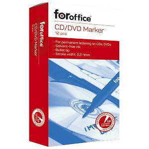 Marker za CD/DVD 1mm FORoffice plavi