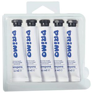 Boja tempera 12ml aluminijska tuba pk5 Primo 440TRA100 bijela blister