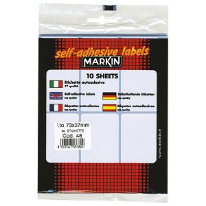 Etikete slep  73x37 mm pk10L Markin 10048 blister