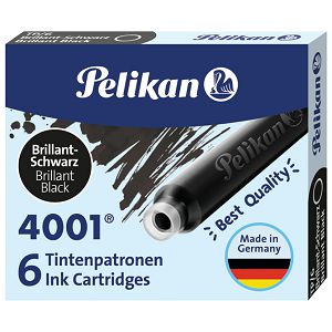 Tinta za nalivpero patrone pk6 4001 Pelikan 301218 crna