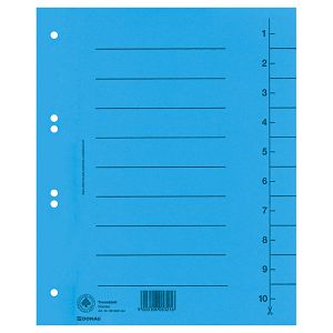 Pregrada kartonska A4 250g Donau 8610001-10 plava!!