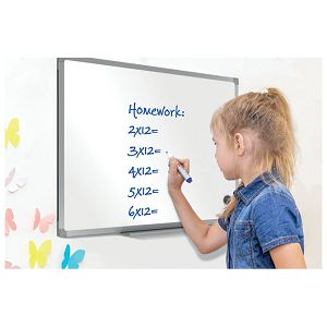 Ploča magnetna  90x60 cm aluminijski okvir Essence Steel Nobo 1905210 bijela