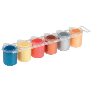 Boja tempera gvaš 25ml u čaši 6boja Primo 231TM6E metalik