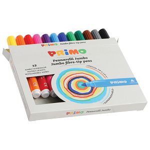 Flomaster školski  12boja Jumbo Primo 603JUMBO12 blister