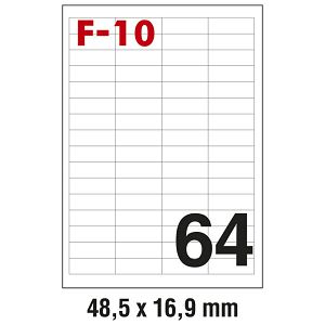 Etikete ILK  48,5x16,9 mm pk100L Fornax F-10